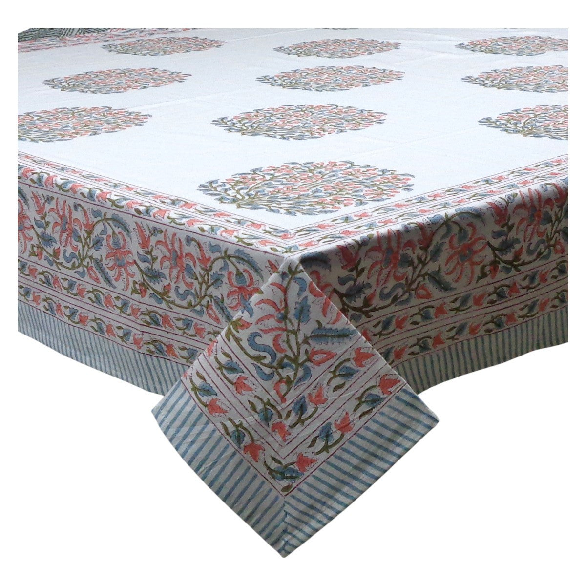 10 Seater Tablecloth 180x270 cms | Berry Pink Boota 106129