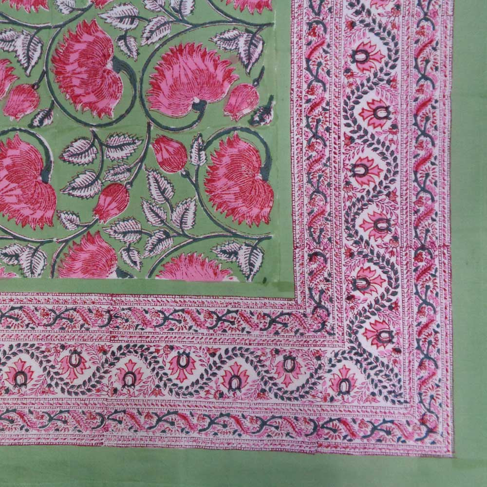 10 Seater Tablecloth 180x270 cms | Kamal Gulabi Gud 206591