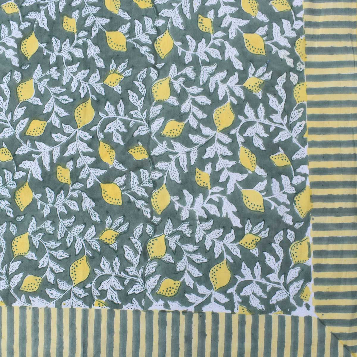 10 Seater Tablecloth 180x270 cms | Lemon Green 202405