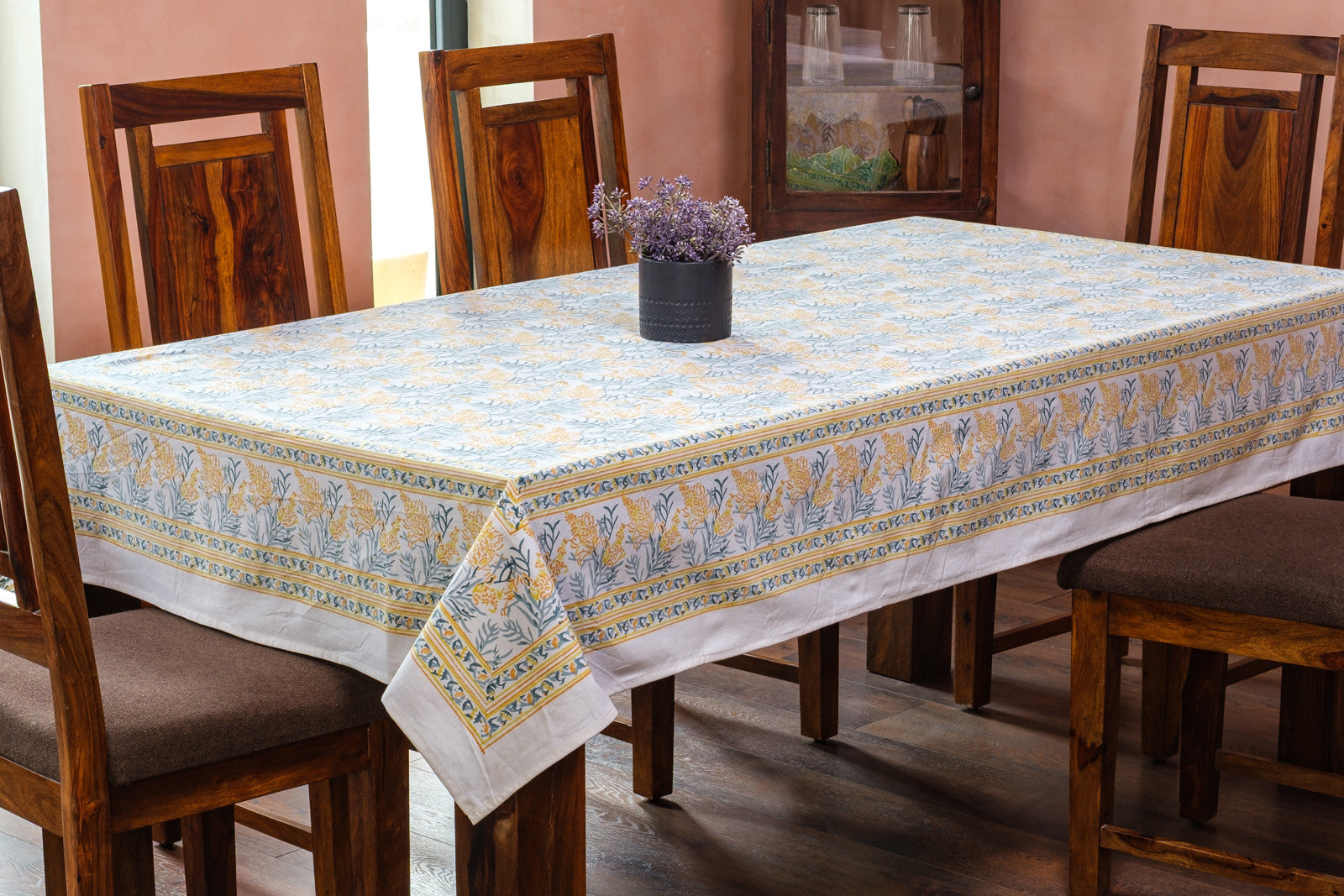 10 Seater Tablecloth 180x270 cms | Lilas Amber 202507