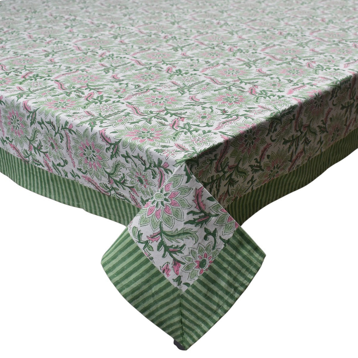 10 Seater Tablecloth 180x270 cms | Madhubala Green 202526