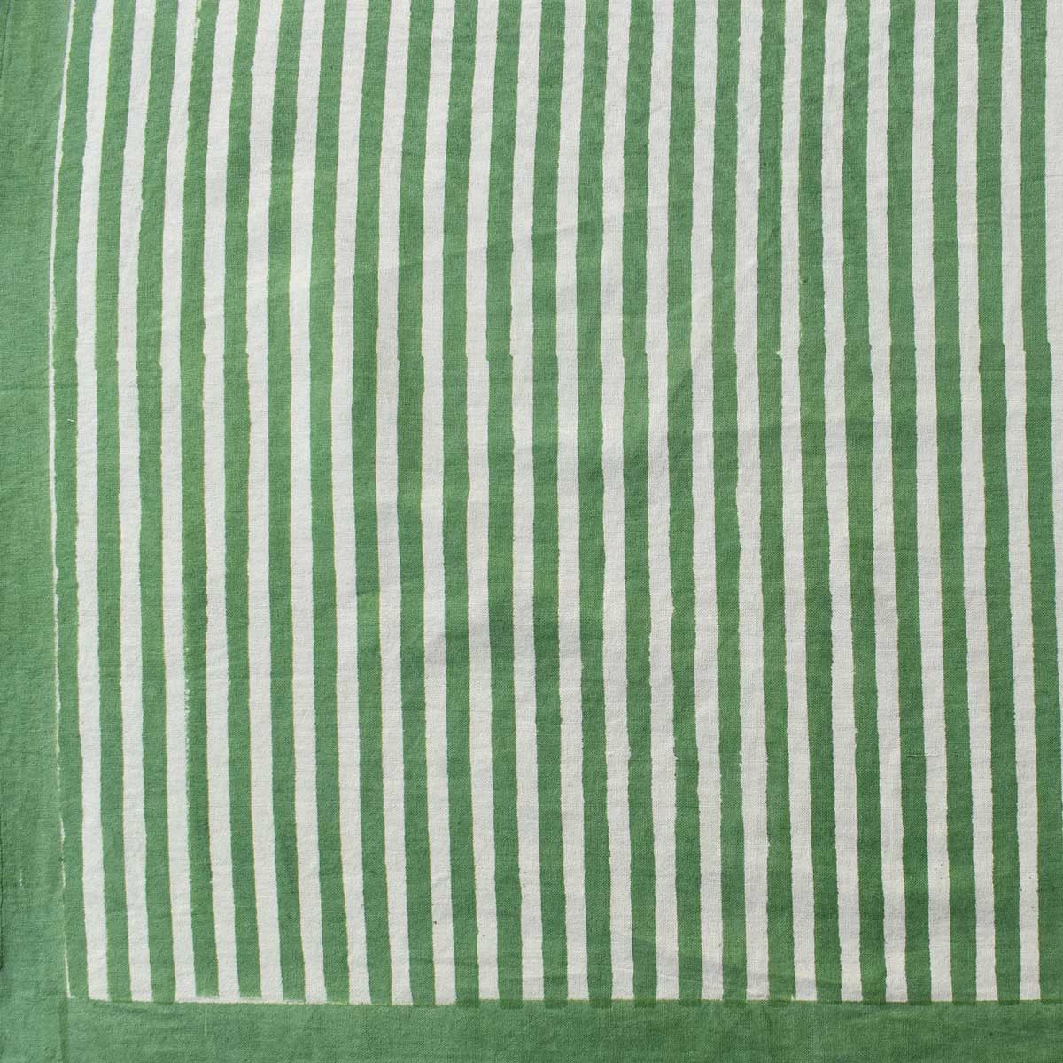 10 Seater Tablecloth 180x270 cms | Stripe Green Olive 202529