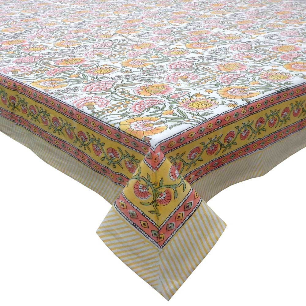 12 Seater Tablecloth ‚Äì 180x340 cms  | Reshma Sea Green Open 203253