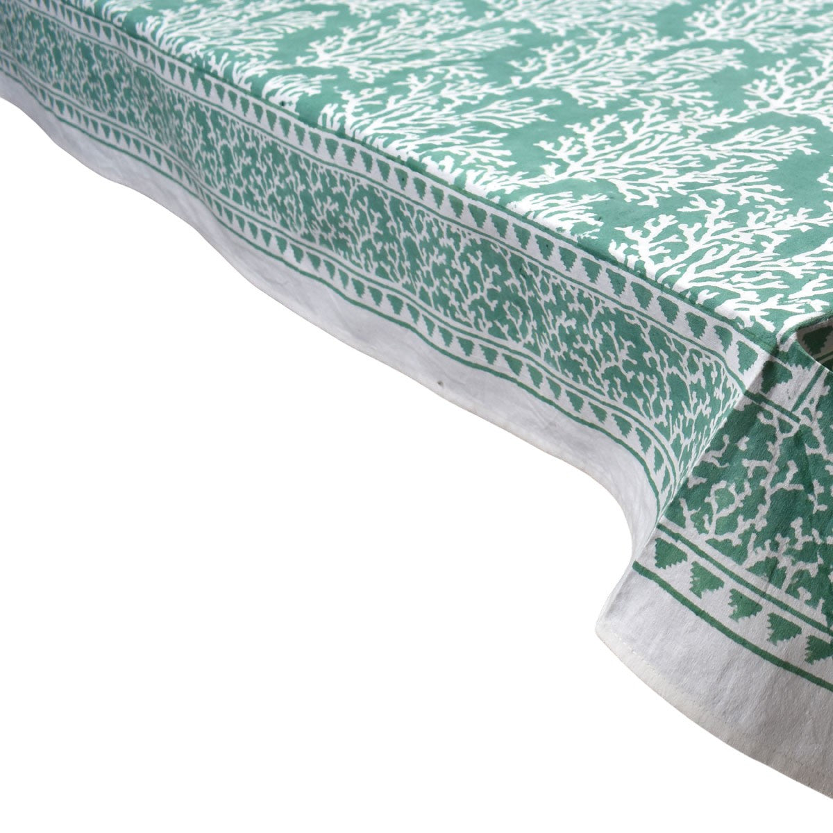 12 Seater Tablecloth ‚Äì 180x340 cms | Coral Green 202530