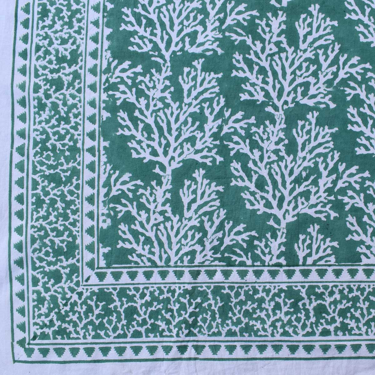 12 Seater Tablecloth ‚Äì 180x340 cms | Coral Green 202530