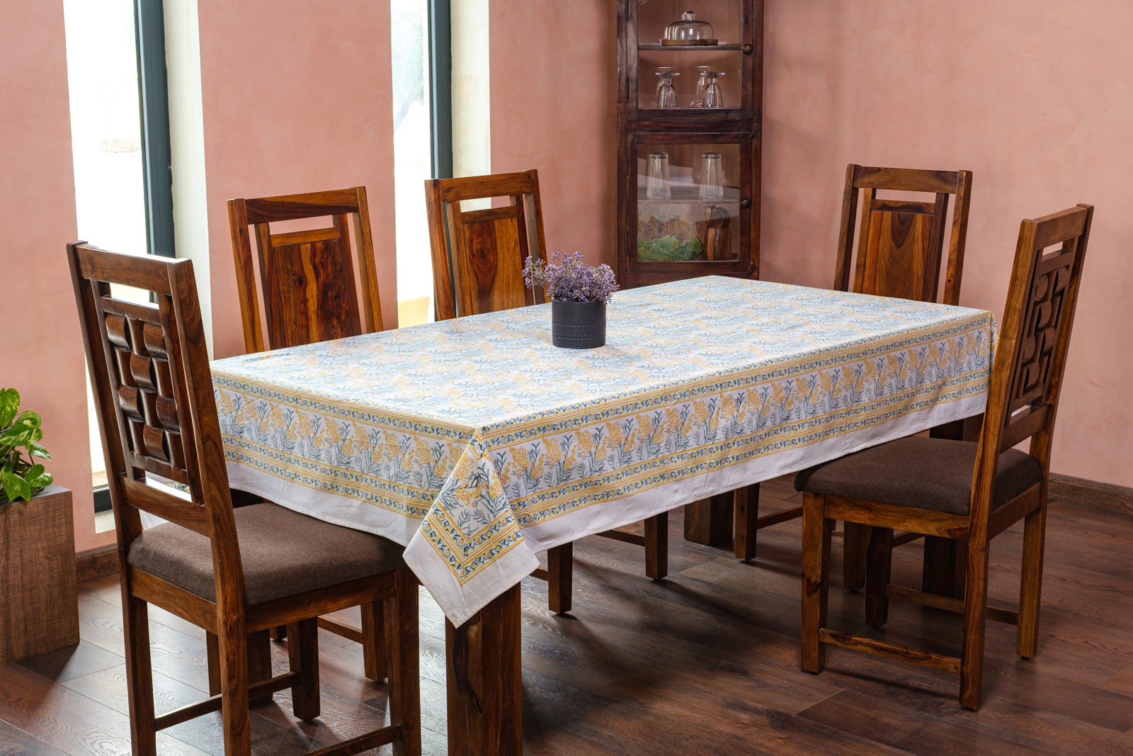 12 Seater Tablecloth ‚Äì 180x340 cms | Lilas Amber 202507
