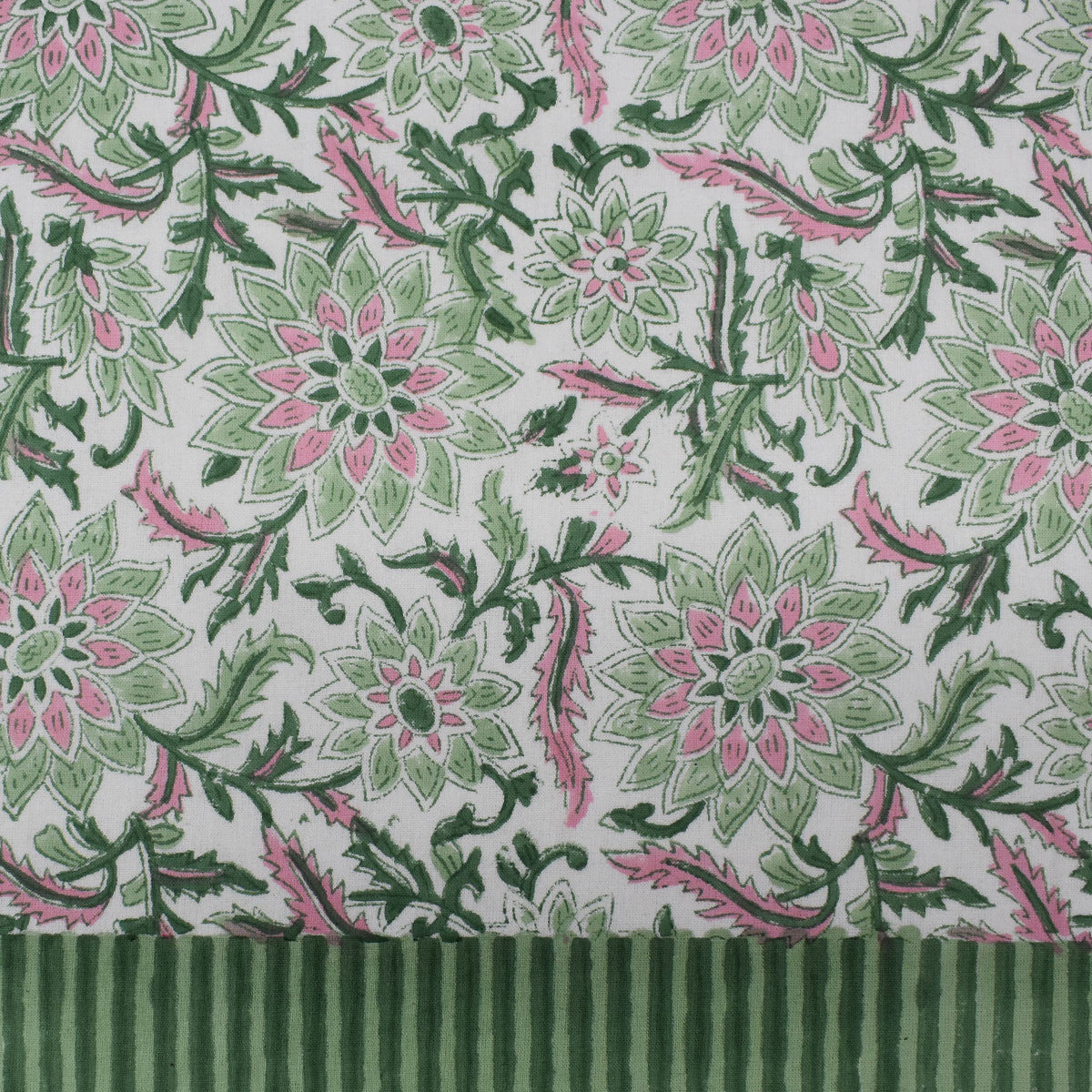 12 Seater Tablecloth ‚Äì 180x340 cms | Madhubala Green 202526