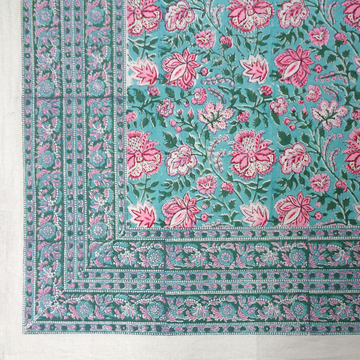 12 Seater Tablecloth ‚Äì 180x340 cms | Mohini Green Gud 620605