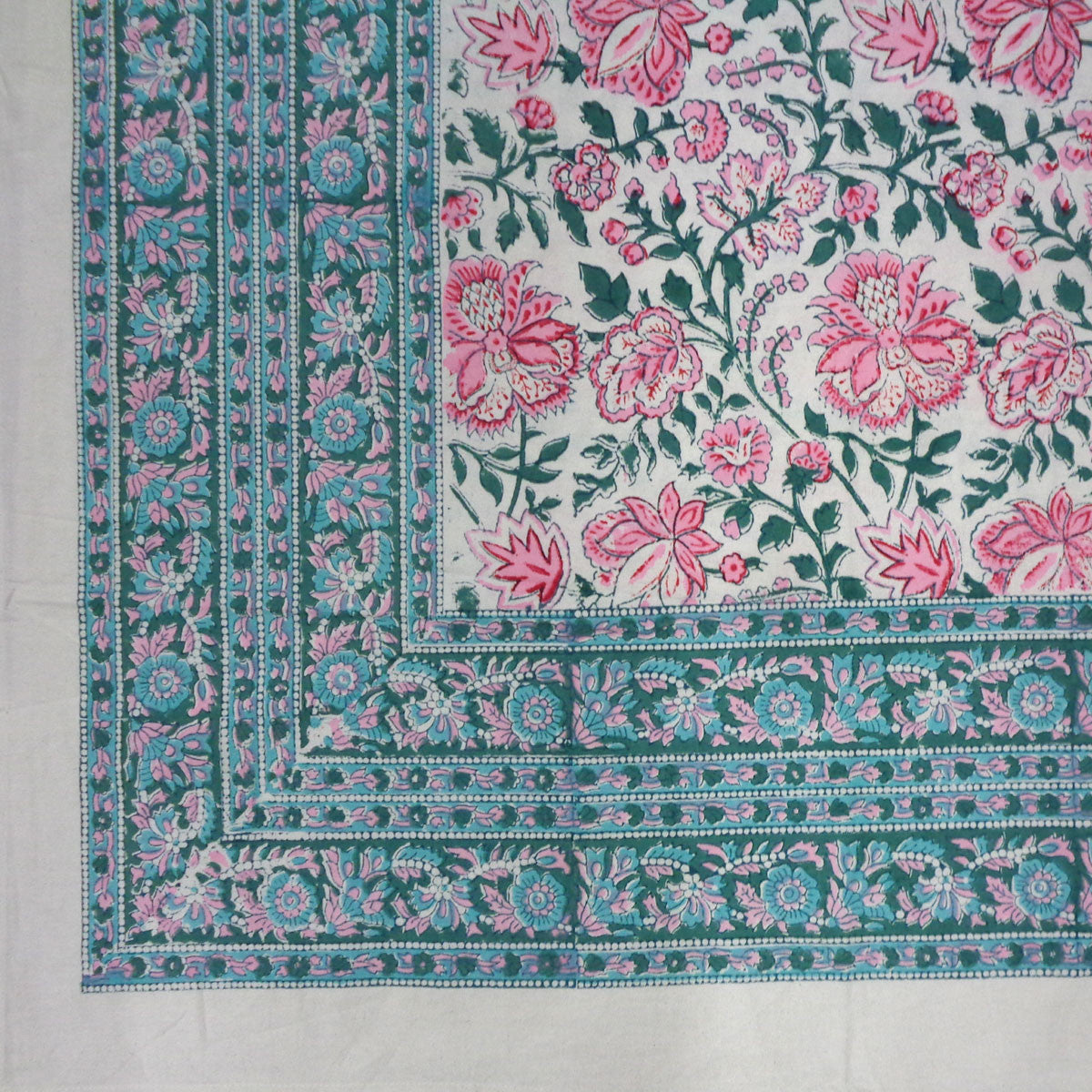 12 Seater Tablecloth ‚Äì 180x340 cms | Mohini Green Open 620606