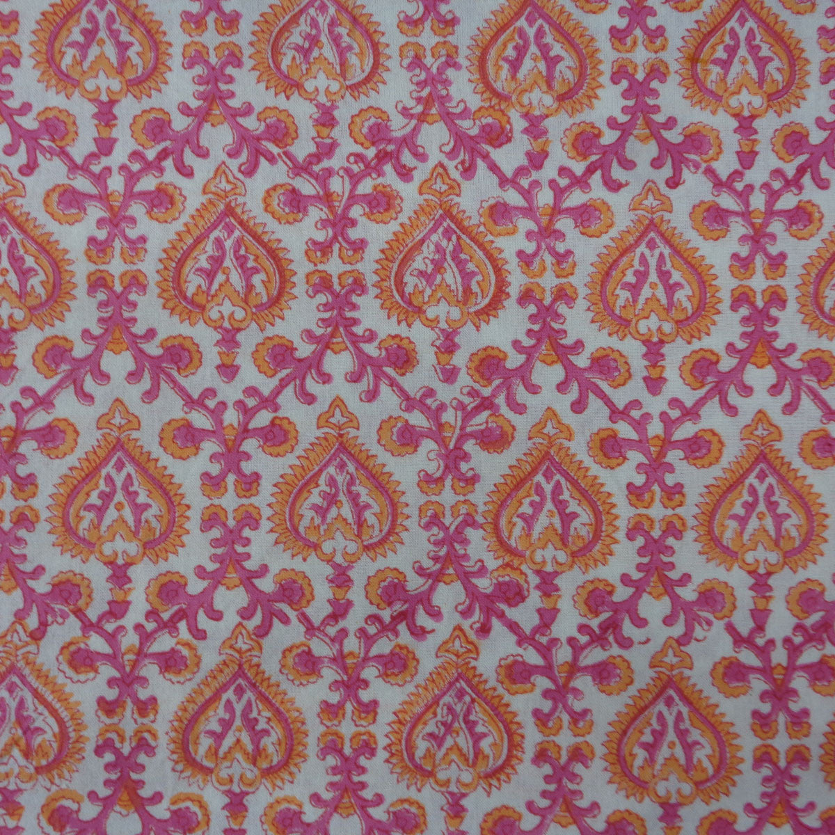 12 Seater Tablecloth ‚Äì 180x340 cms | Mughal Pink Orange 202523