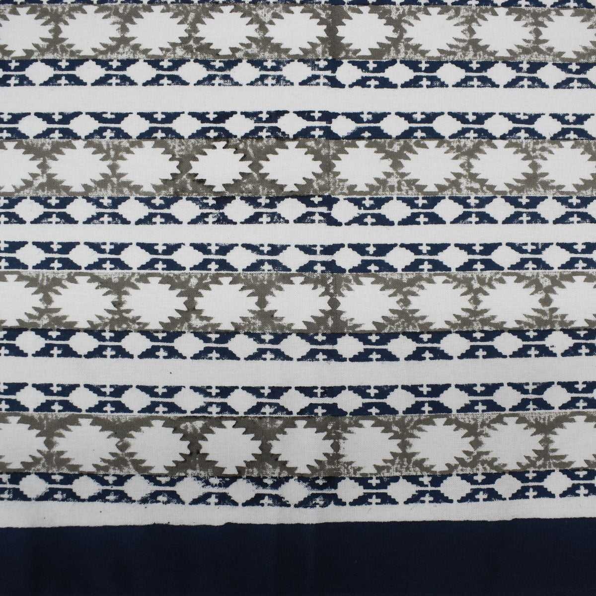 12 Seater Tablecloth ‚Äì 180x340 cms | Nordic Blue Greystone Stripe 202527