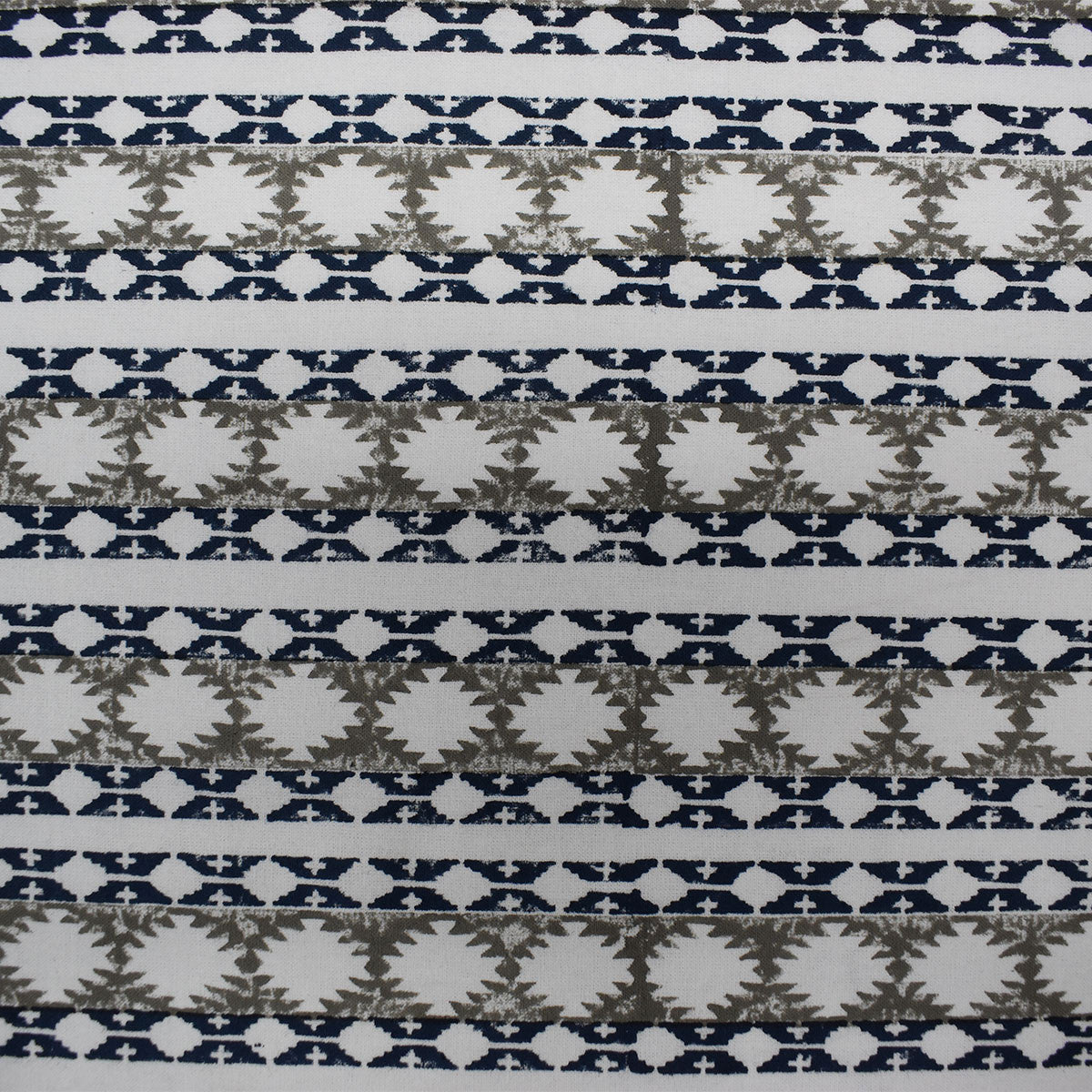 12 Seater Tablecloth ‚Äì 180x340 cms | Nordic Blue Greystone Stripe 202527