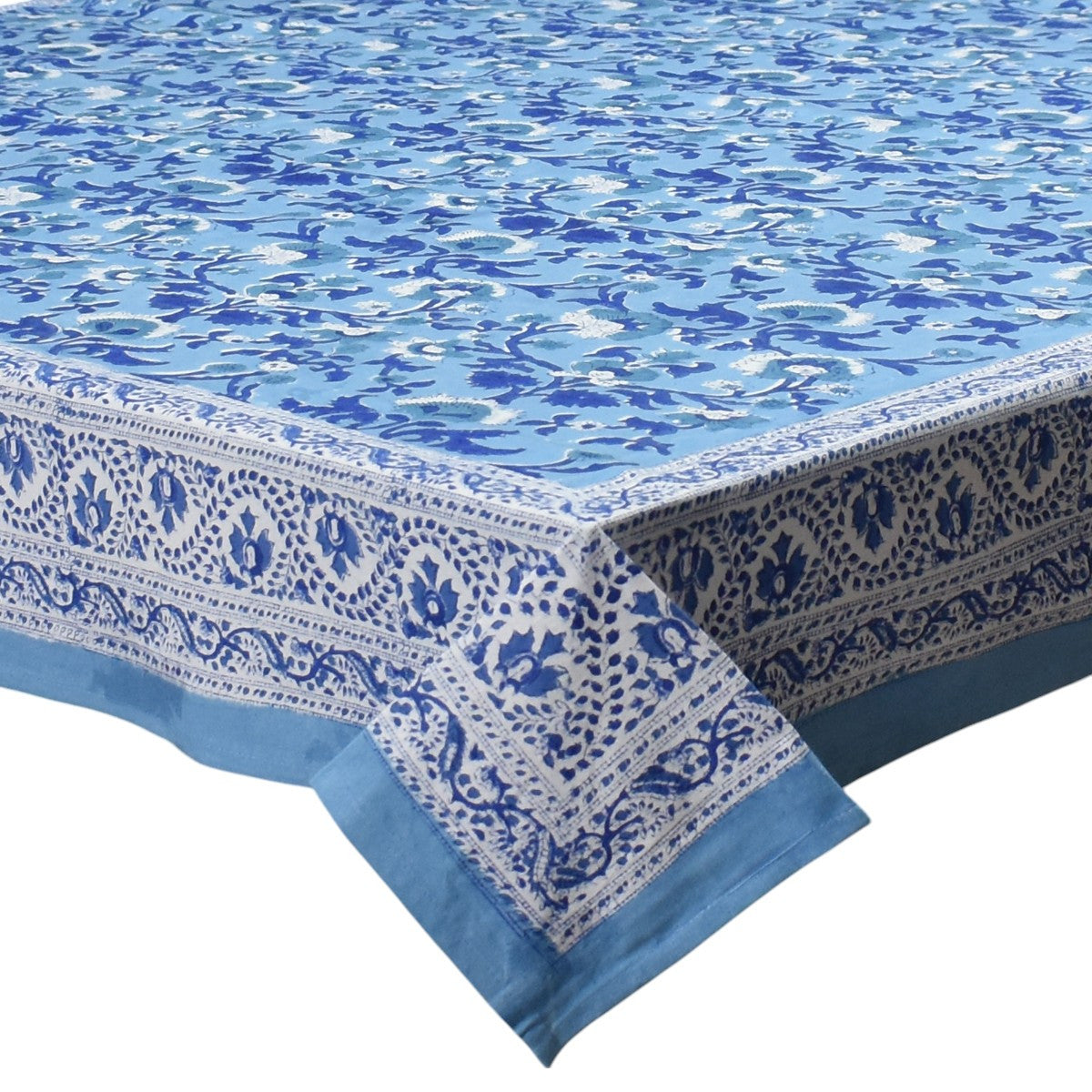 12 Seater Tablecloth ‚Äì 180x340 cms | Rukhsana Blue Bell 202402