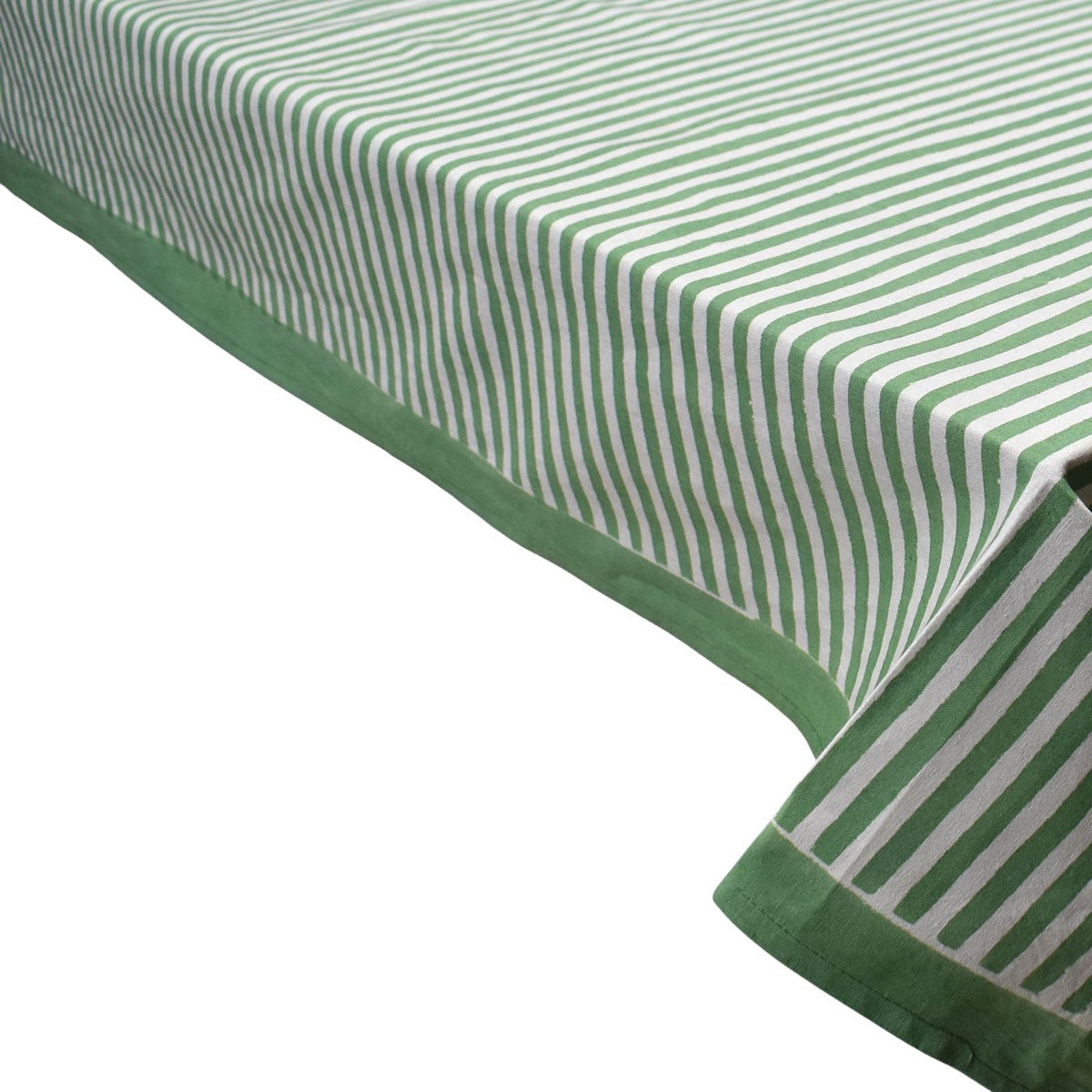 12 Seater Tablecloth ‚Äì 180x340 cms | Stripe Green Olive 202529