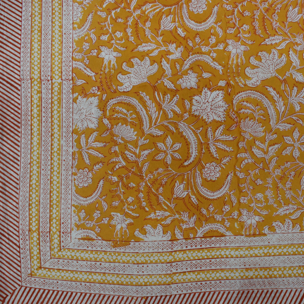 12 Seater Tablecloth ‚Äì 180x340 cms | Wild Flower Mustard 202401