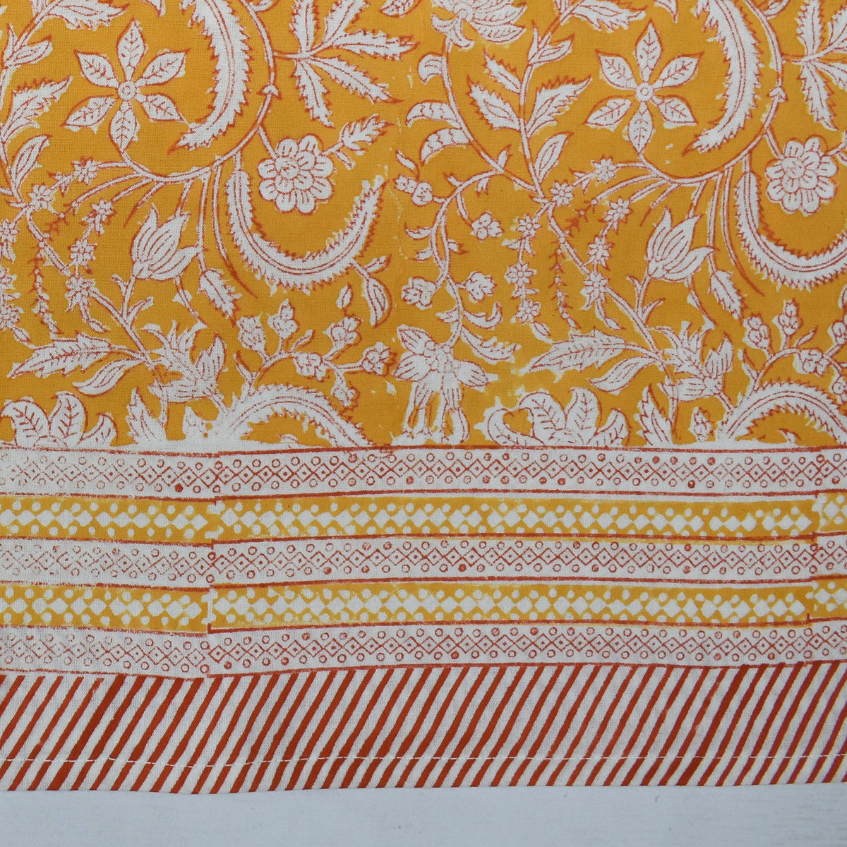 12 Seater Tablecloth ‚Äì 180x340 cms | Wild Flower Mustard 202401