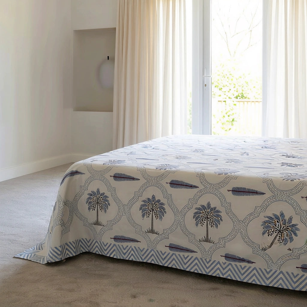 Jaipur Hand Block Print Bedsheet with 2 Pillow Cases