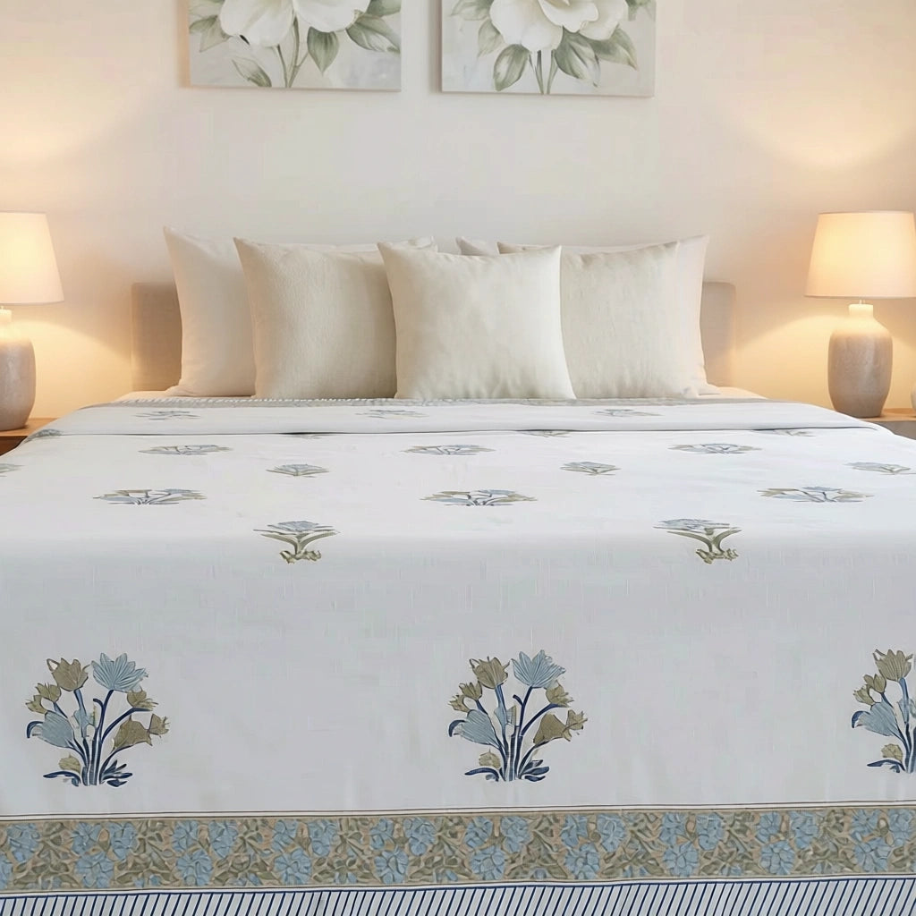 108 X 108 Inch Percale Cotton Bedspread  | 200802