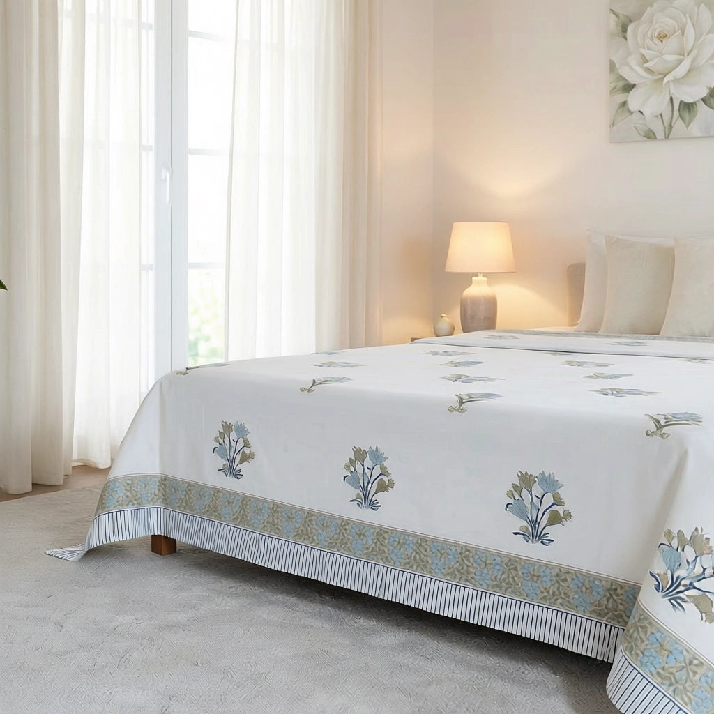 108 X 108 Inch Percale Cotton Bedspread  | 200802