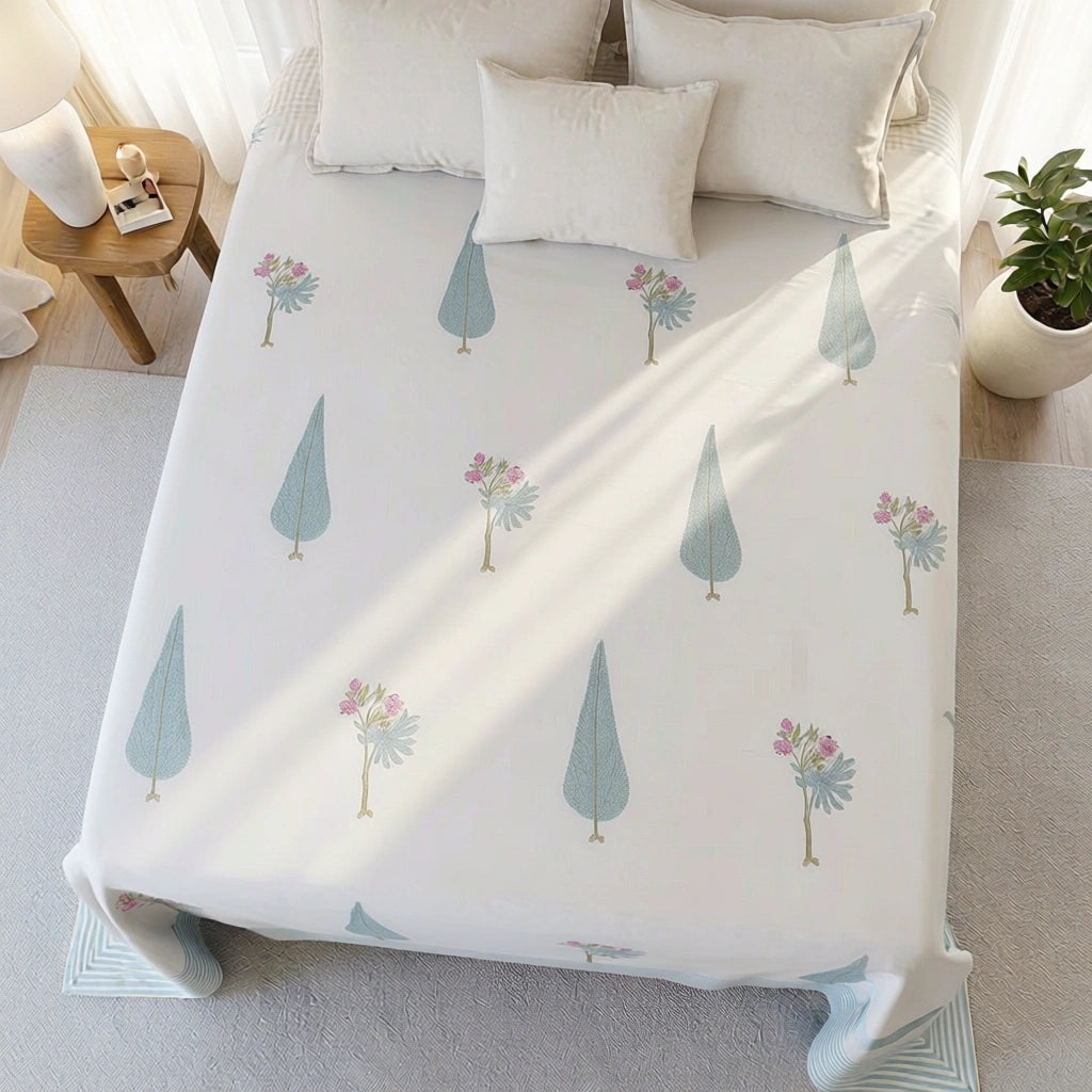 Fine Percale Cotton King Bedding Set  | 200805