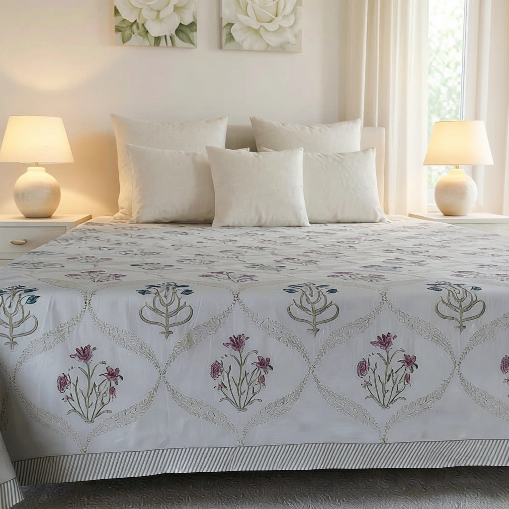Jaipuri Hand Block King Design  | 200838