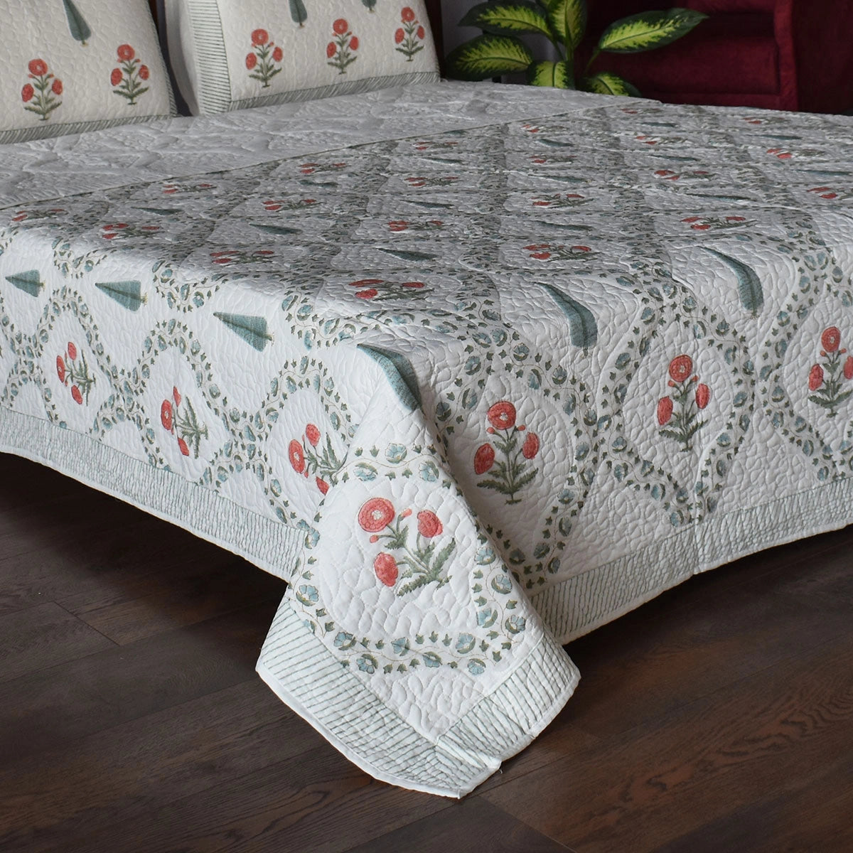Queen Size Cotton Bedspread | 202419