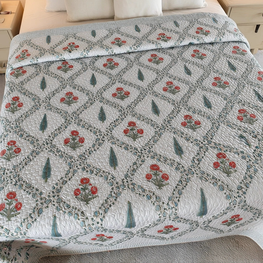 Queen Size Cotton Bedspread | 202419