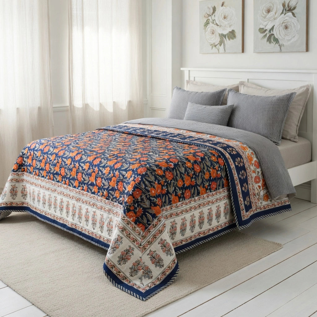 Floral Print Double Dohar | 20260810