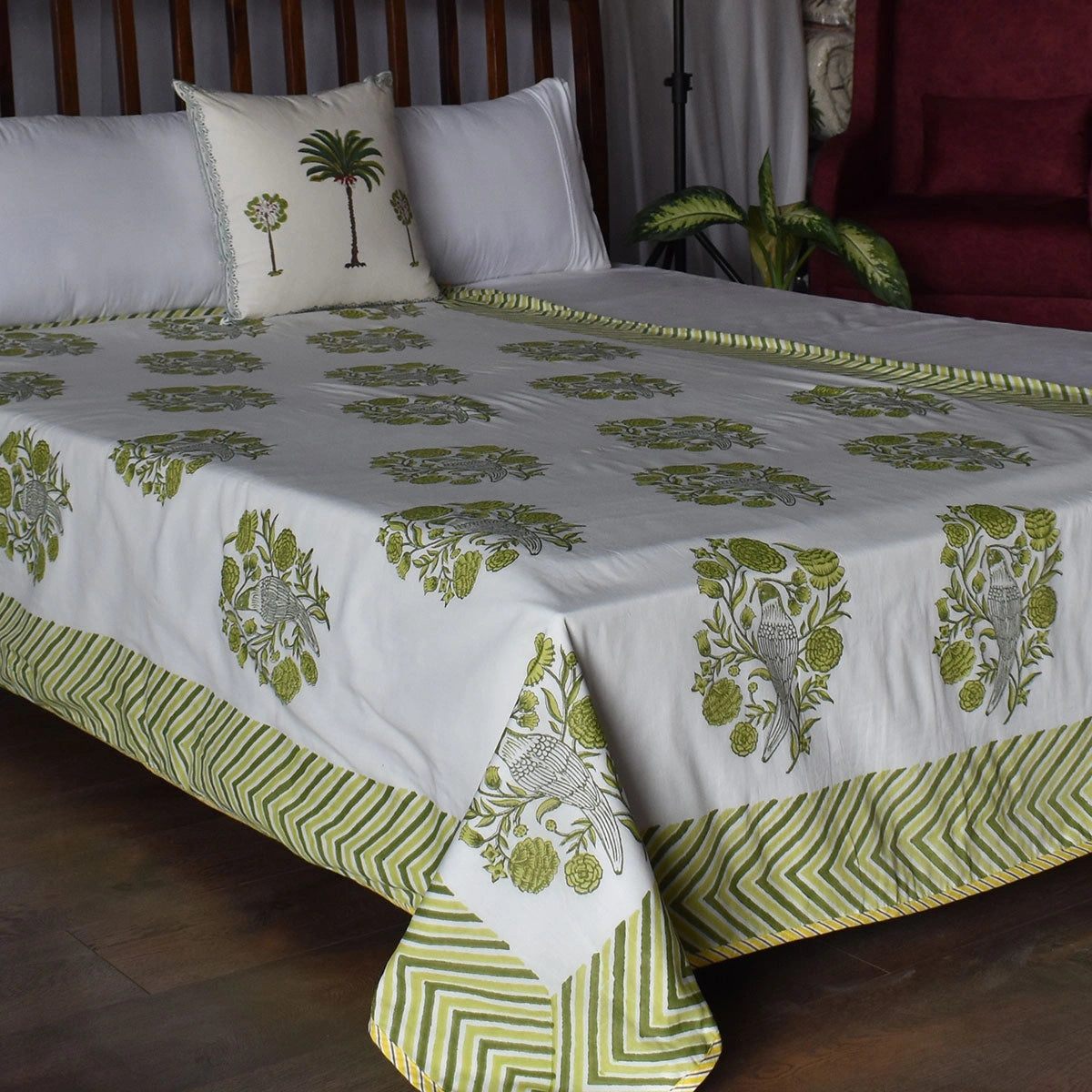 Hand Block Printed Cotton Twin Size Dohar | 260511