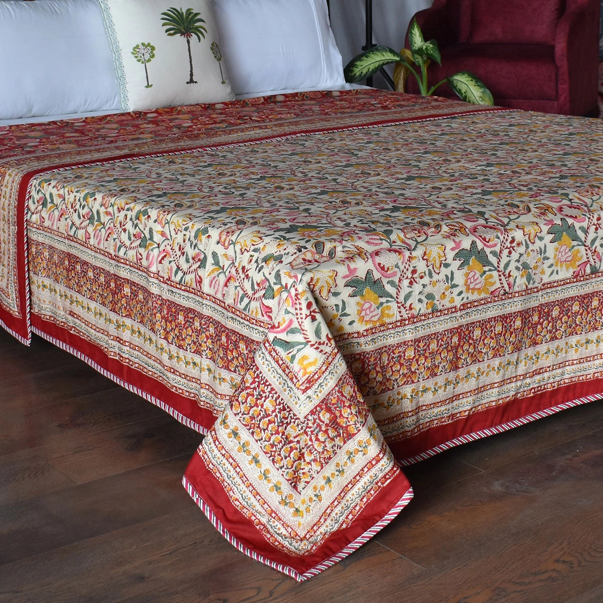 Jaipuri Dohar Double Bed  | 260608