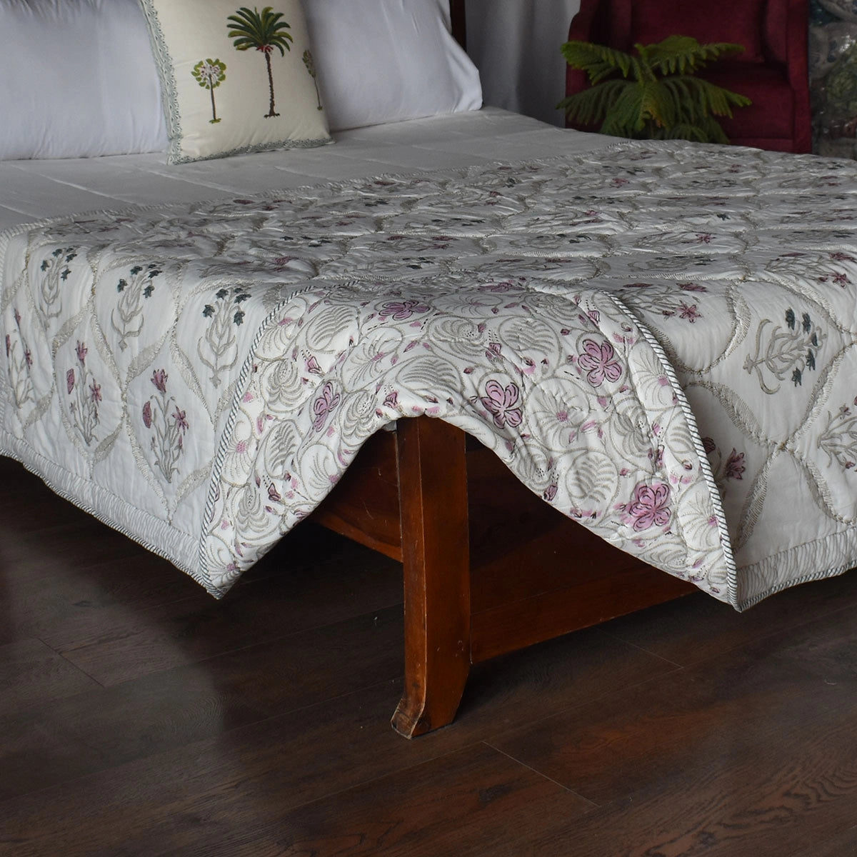 Hand Block Print Quilt Single