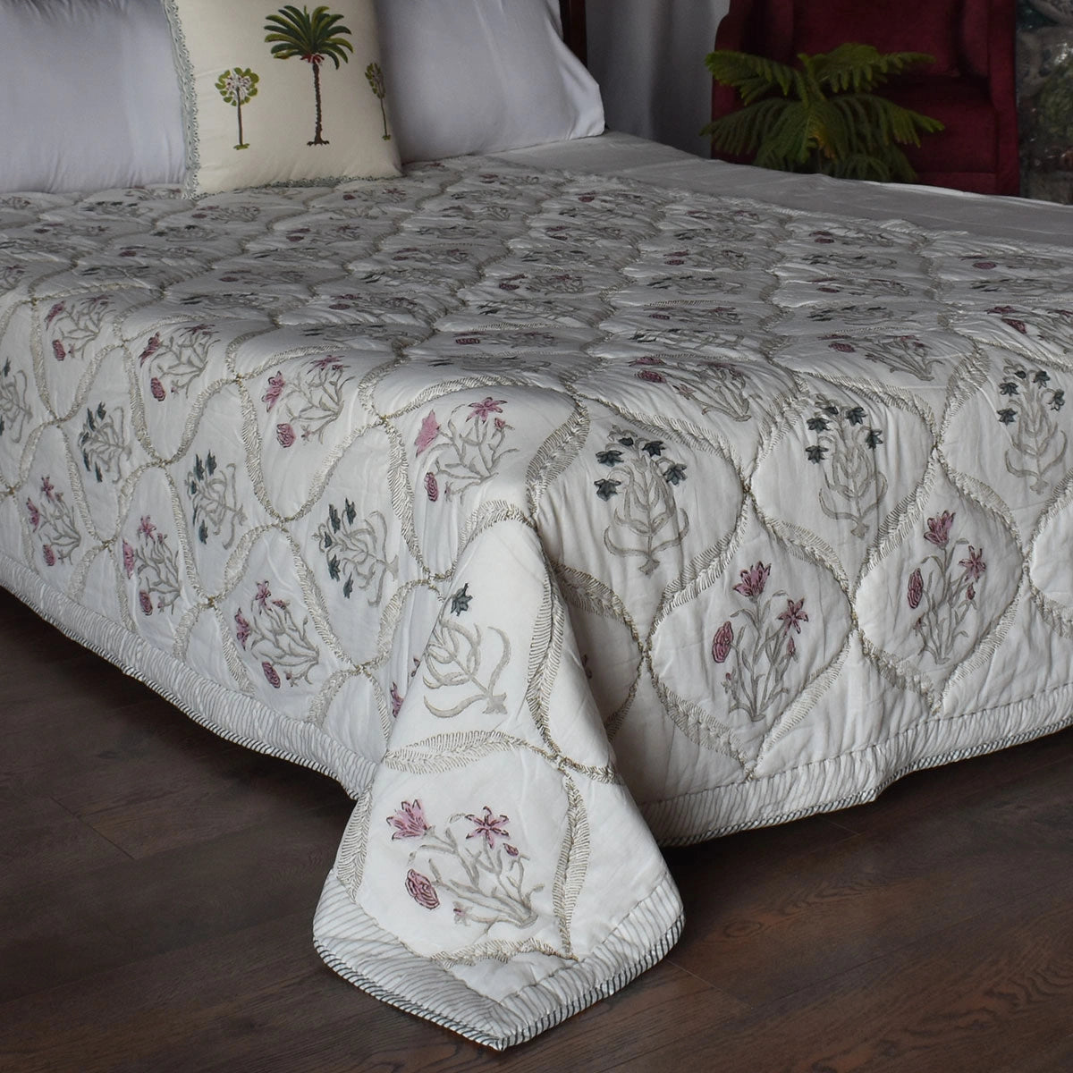 Hand Block Print Quilt Single