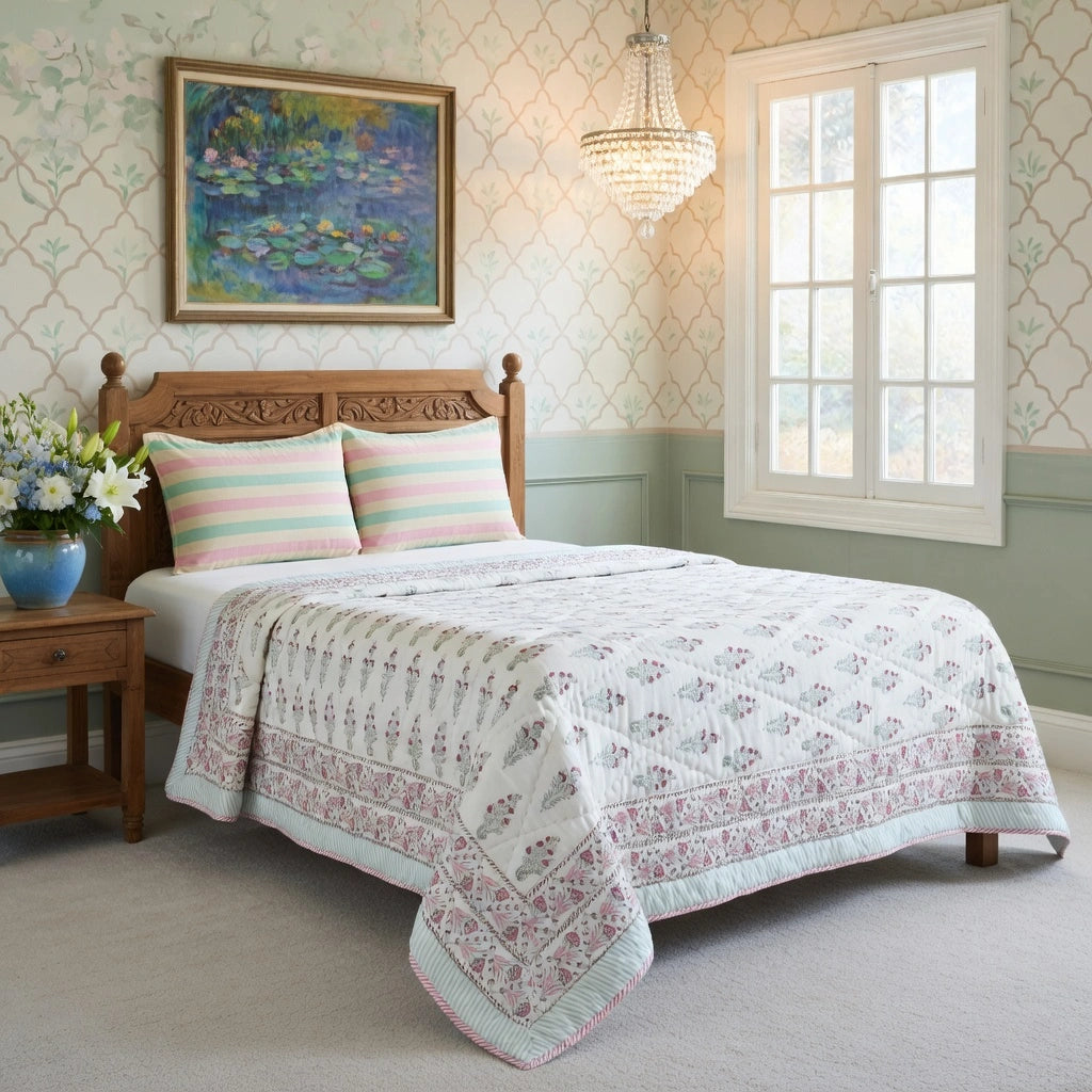 Jaipur Quilt For Single Bed