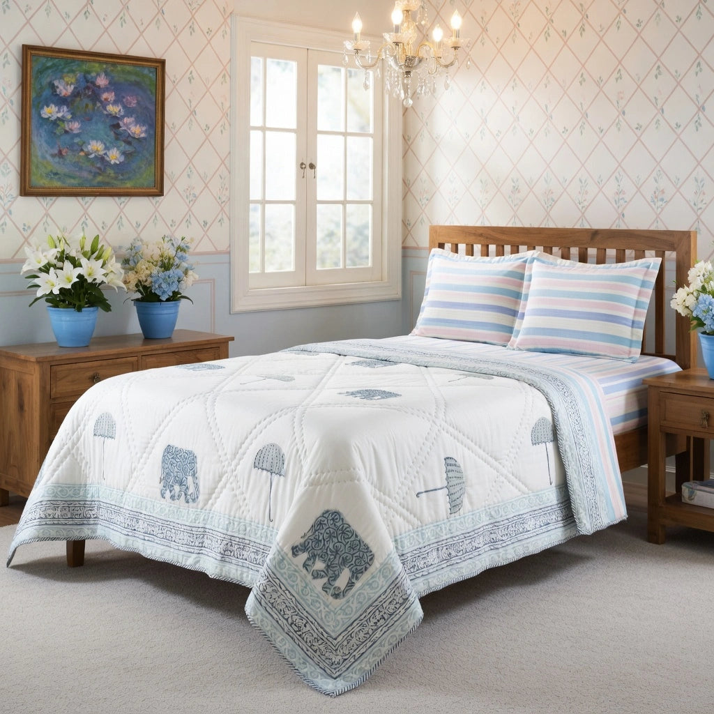Eco-Friendly Natural Dyed Single Bedding