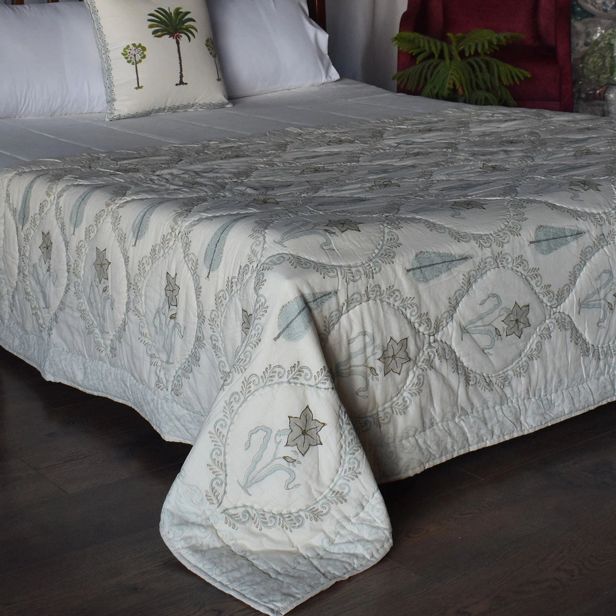Hand Block Print Quilt Single