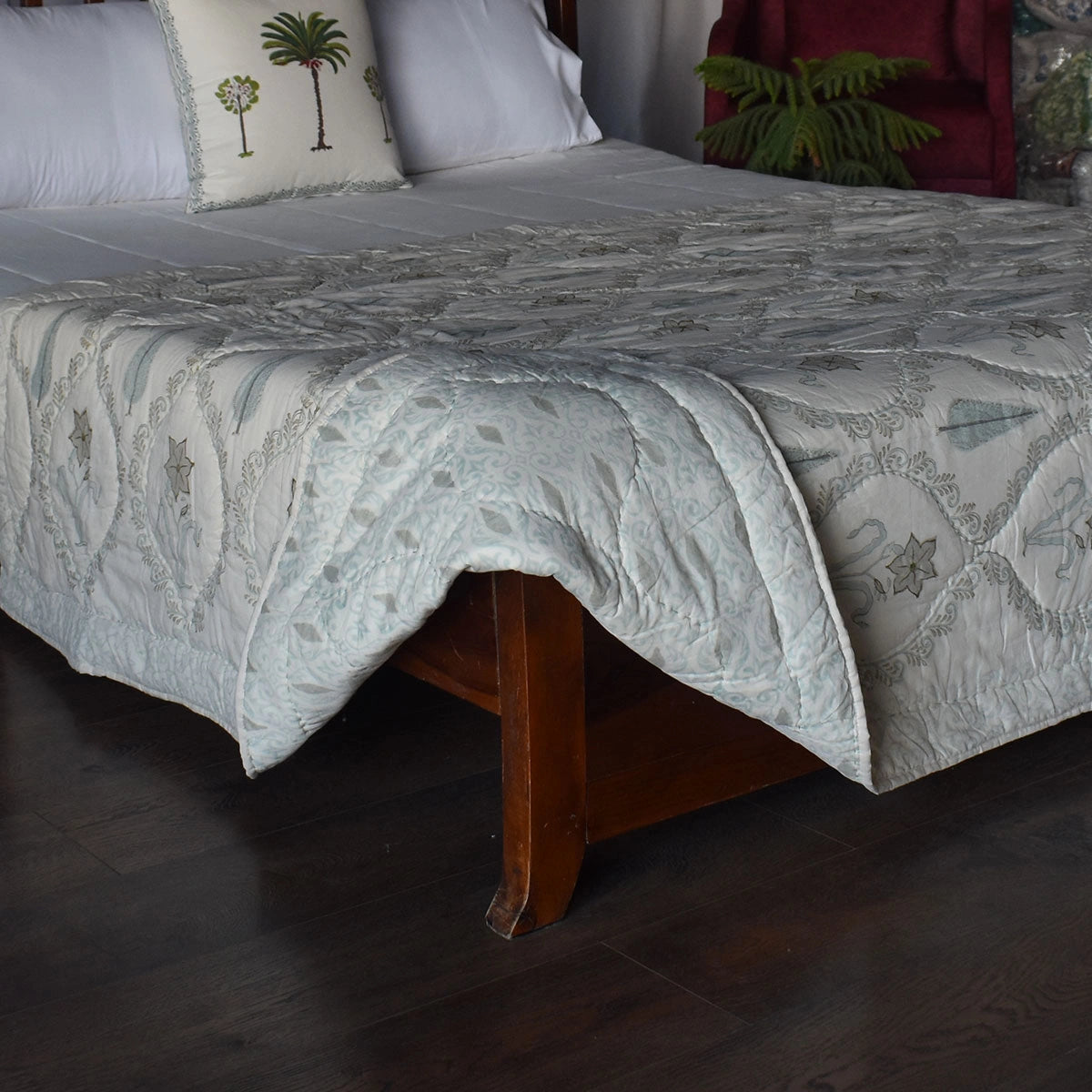 Hand Block Print Quilt Single