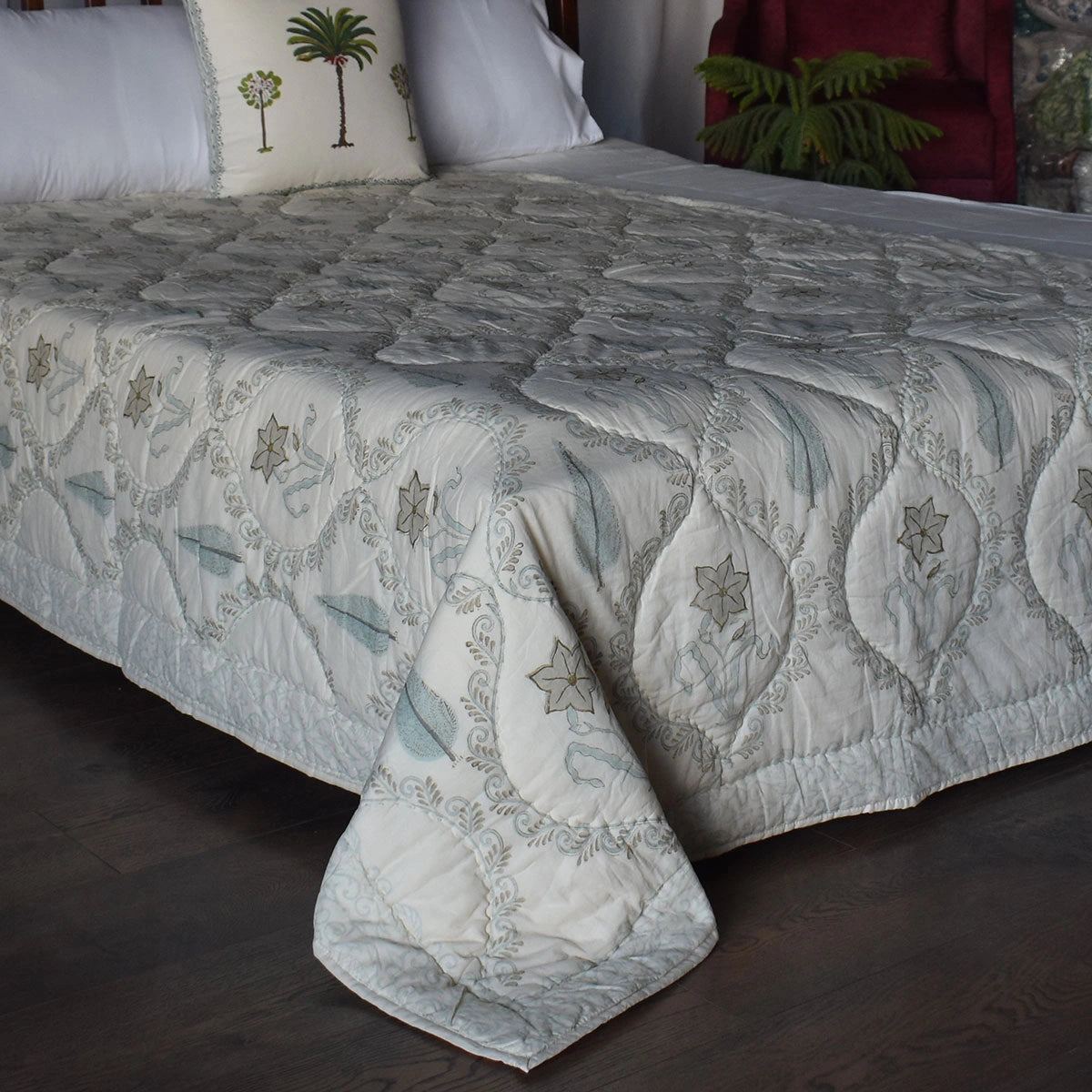 Hand Block Print Quilt Single