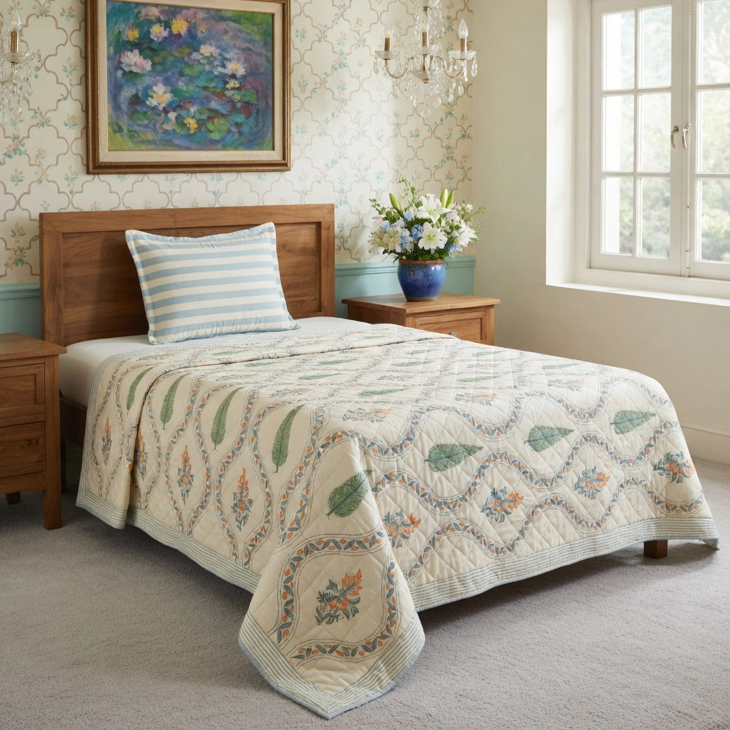 Eco-Friendly Natural Dyed Single Bedding