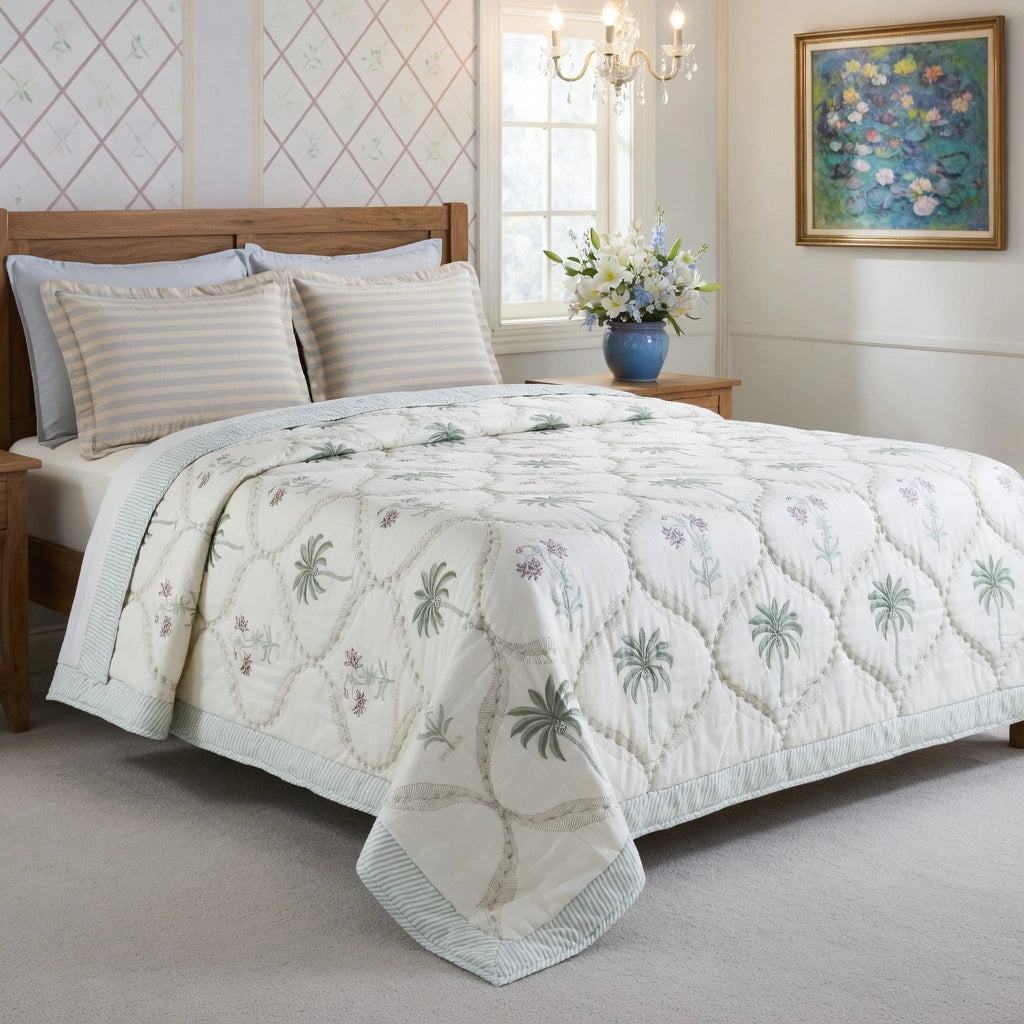 Reversible Printed Cotton Razai Double
