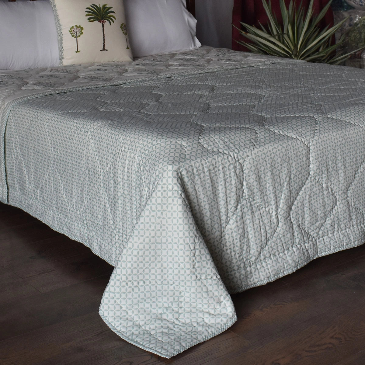 Double Bed Hand Block Printed Cotton Quilt