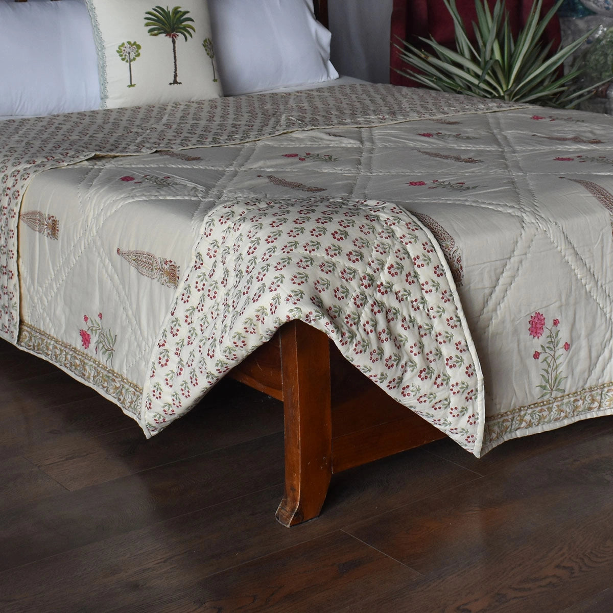 Handmade In Jaipur India Double Quilt