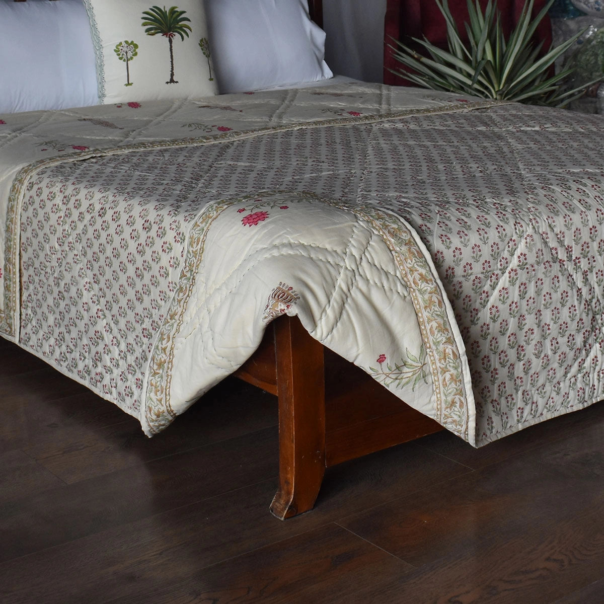 Handmade In Jaipur India Double Quilt