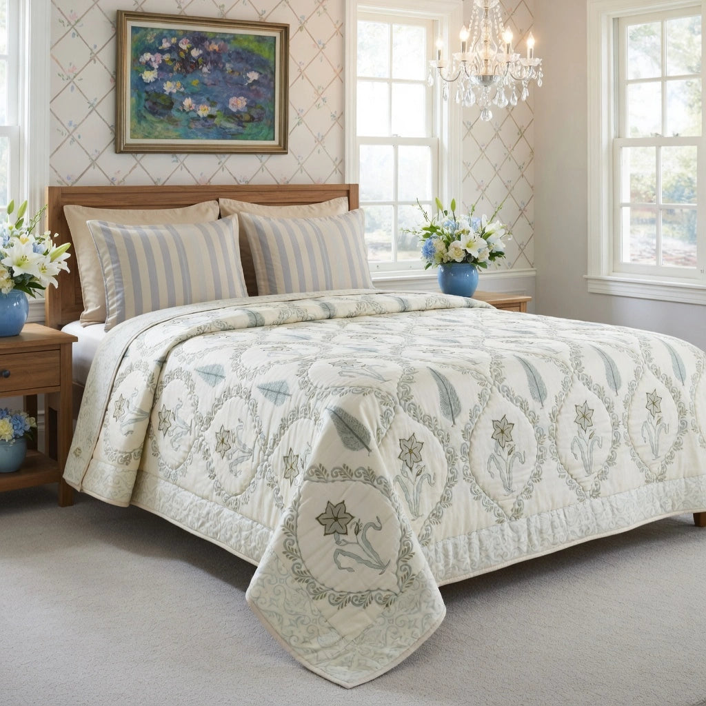 Sustainable handmade quilt double