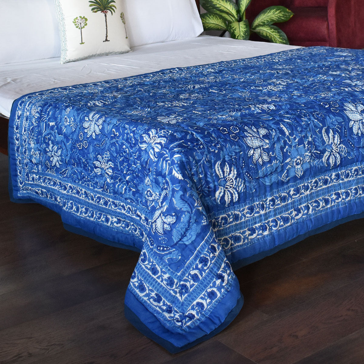 Cotton quilt single size | Anarkali Blue Gud 106797