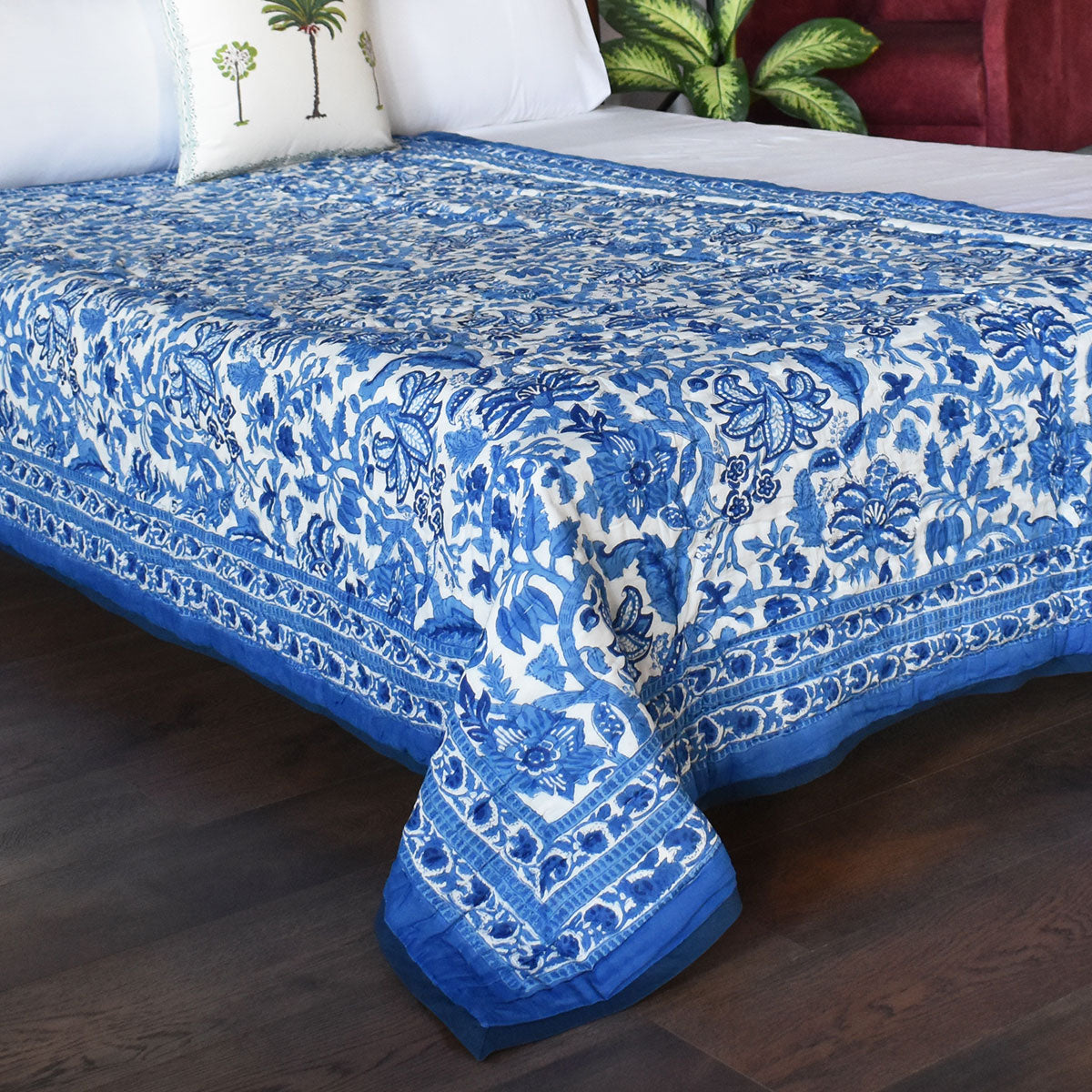 Cotton quilt single size | Anarkali Blue Gud 106797