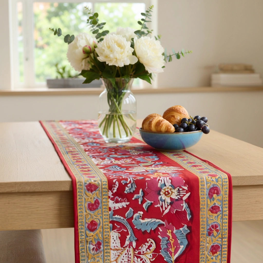 Cotton Canvas Runner | Anarkali Red Gud 201397