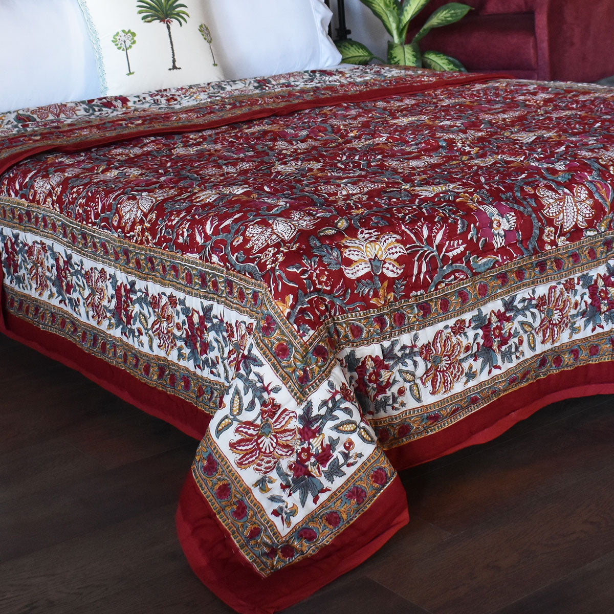 Jaipuri Razai Double Bed | Anarkali Red Gud 201397