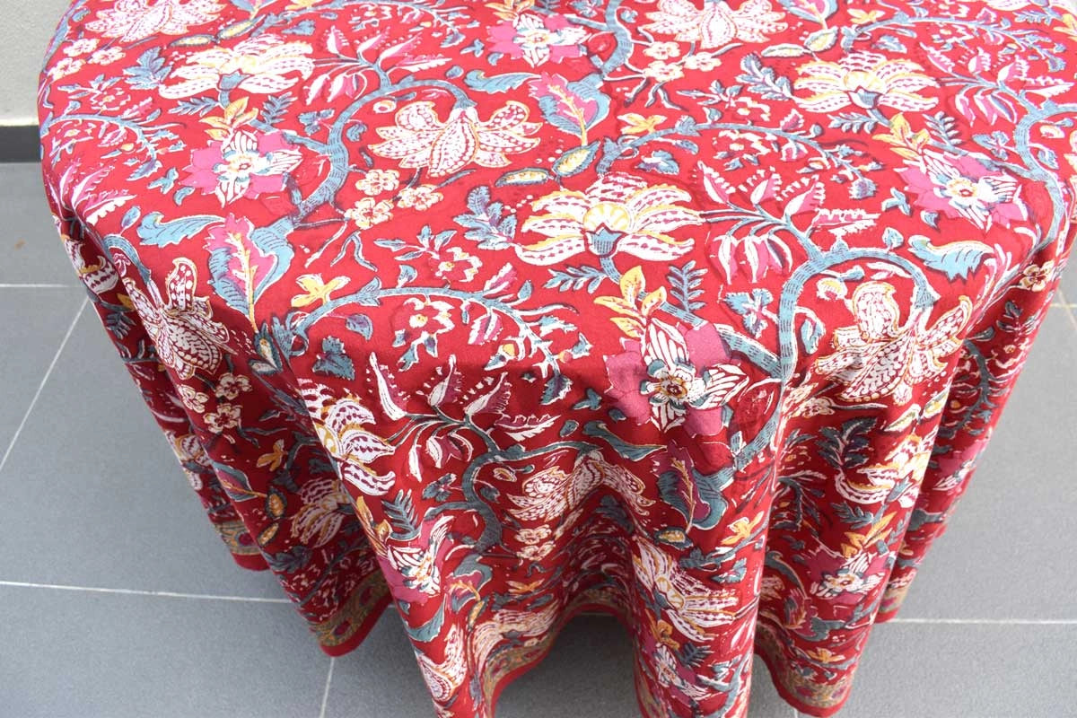 JAIPURI RAZAI Table Linen Anarkali Red Gud
