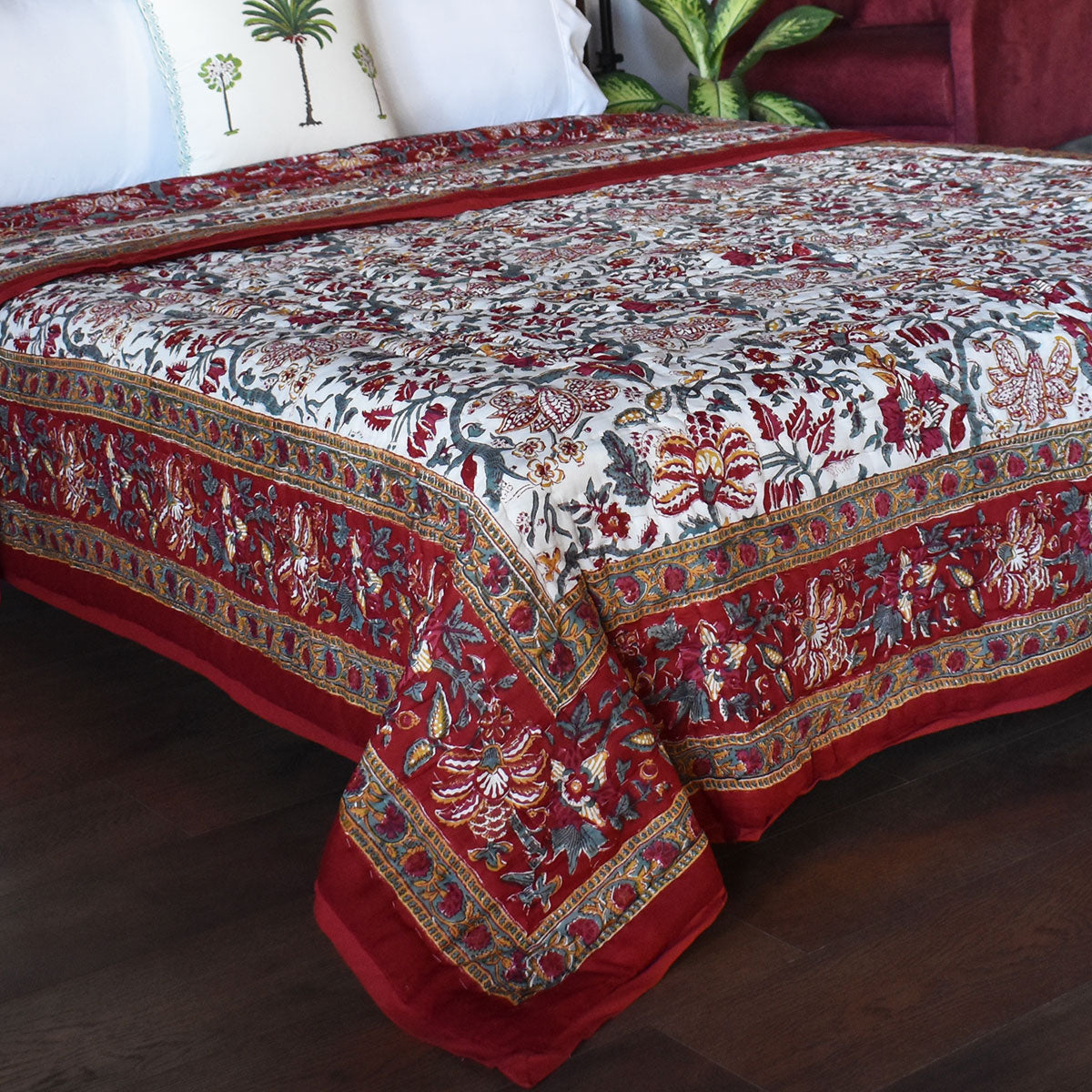 Jaipuri Razai Double Bed | Anarkali Red Gud 201397