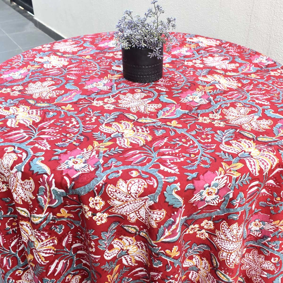 JAIPURI RAZAI Table Linen Anarkali Red Gud